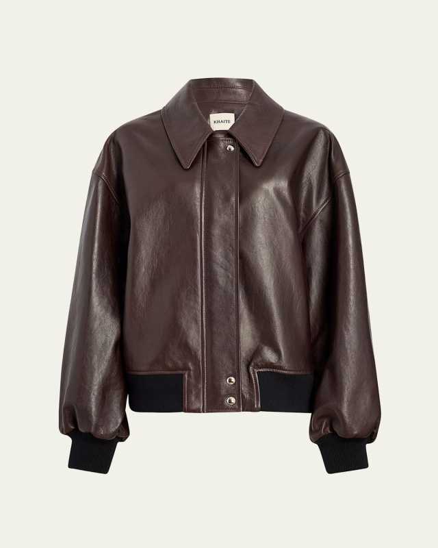 Shelman Leather Bomber Jacket